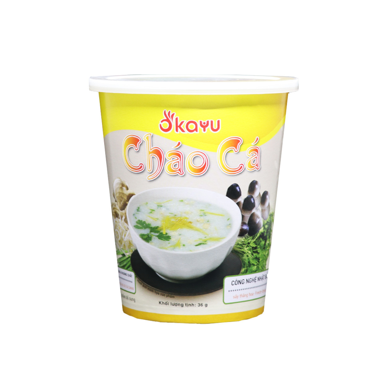 Cháo Cá Ăn Liền Asuzac thùng 12 ly x 36g
